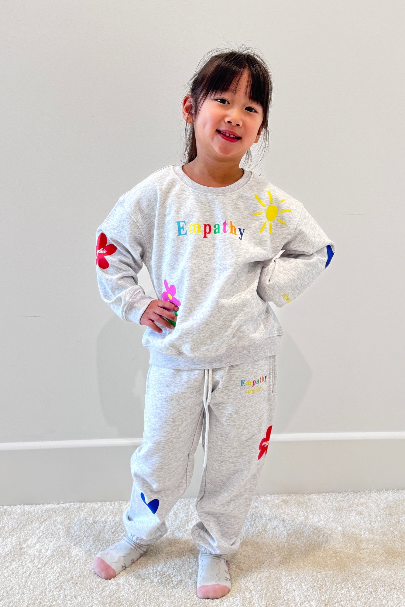 Empathy Always Mini Crewneck | Grey