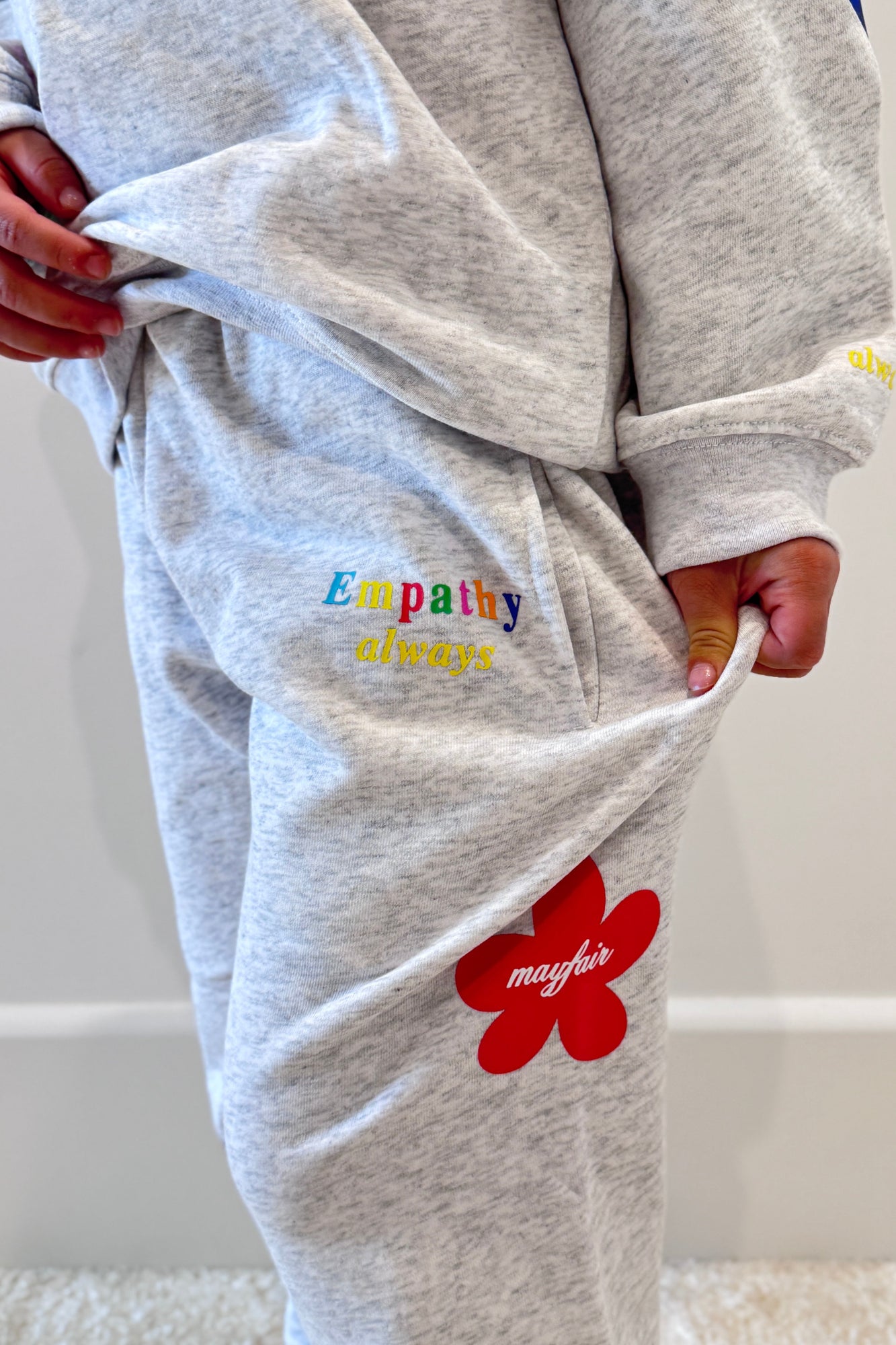 Empathy Always Mini Sweatpants | Grey