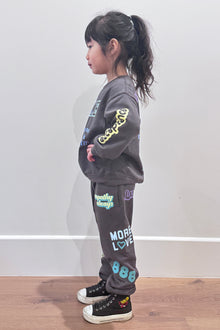 Affirmations Mini Sweatpants | Charcoal