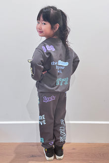 Affirmations Mini Sweatpants | Charcoal