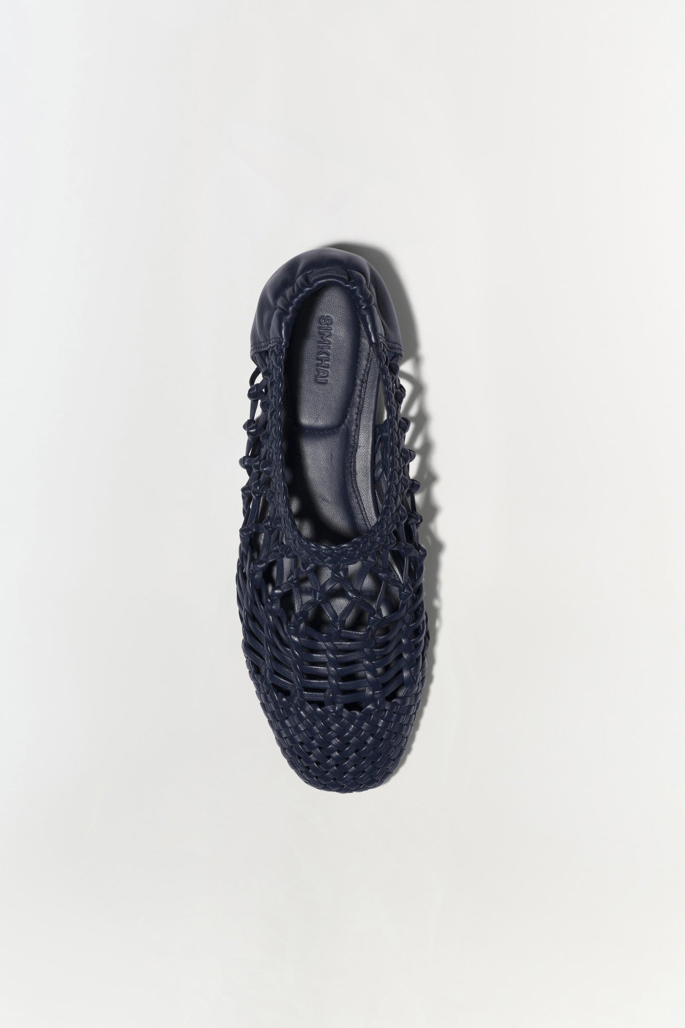 Womens | Eden Open Weave Flat | Midnight