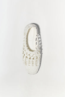 Womens | Eden Open Weave Flat | Ivory