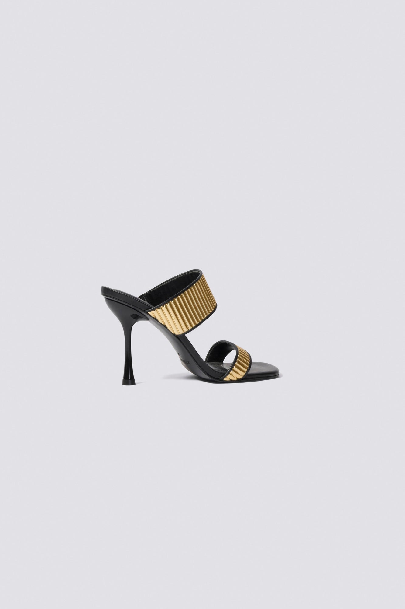 Carter Heeled Sandal | Black Gold