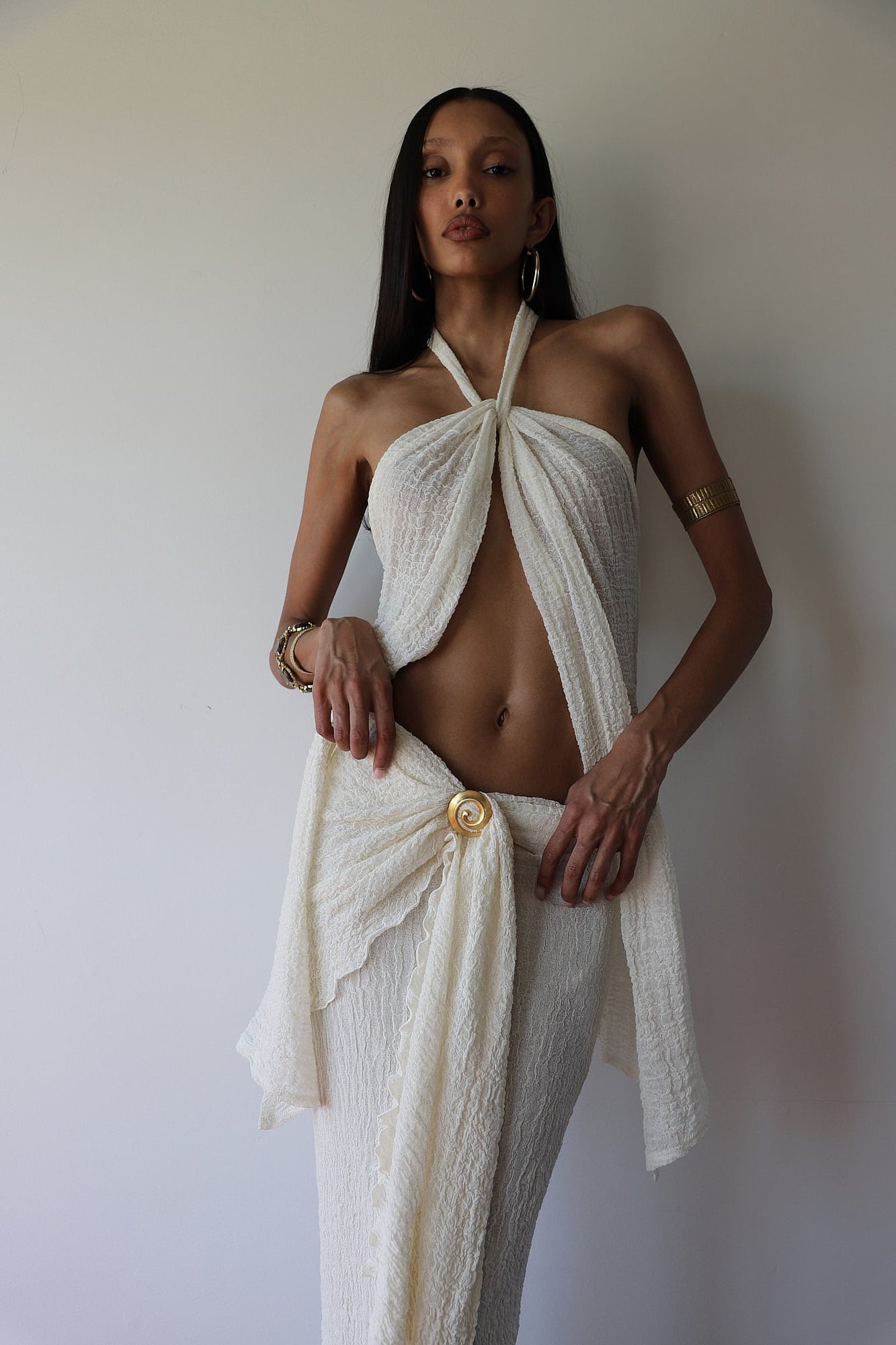 Amara Wrap Skirt | Cream