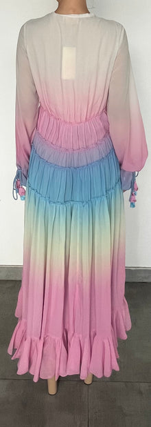 Rococo Sand | Ciel High Low Dress | Pink/White