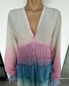 Rococo Sand | Ciel High Low Dress | Pink/White