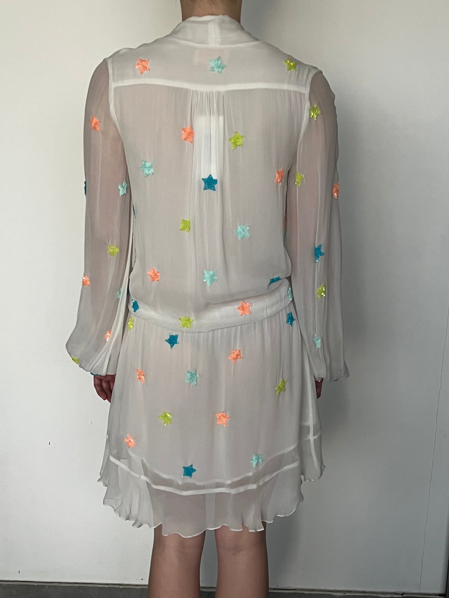 Rococo Sand | Astral Short Dress | White