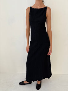 Maya Dress | Black Crinkle
