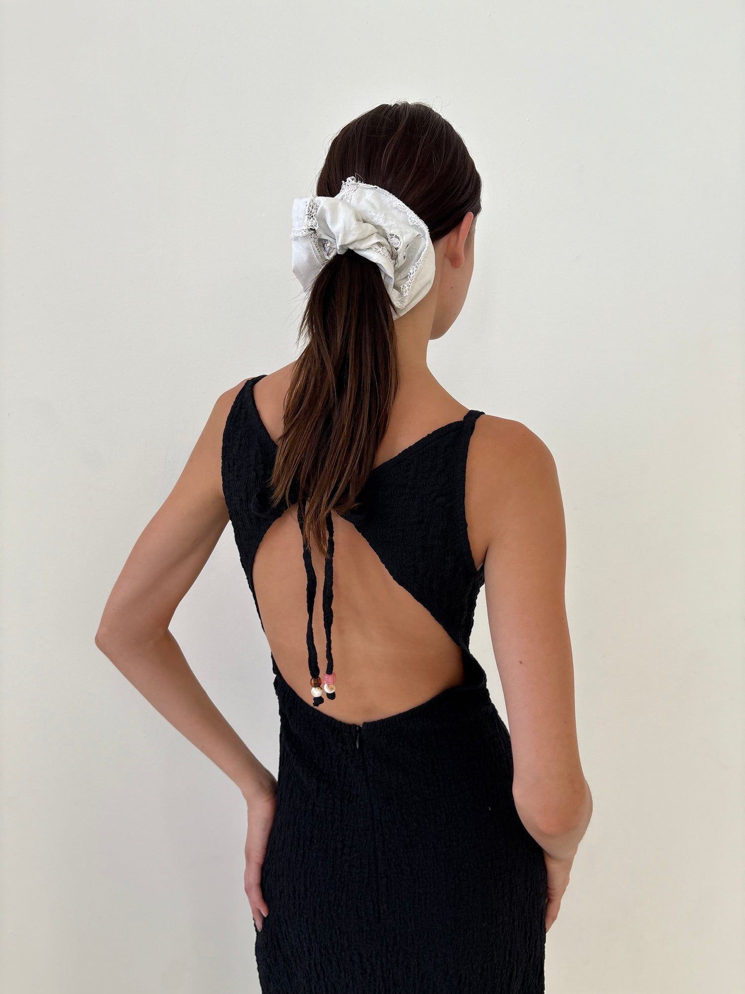 Maya Dress | Black Crinkle