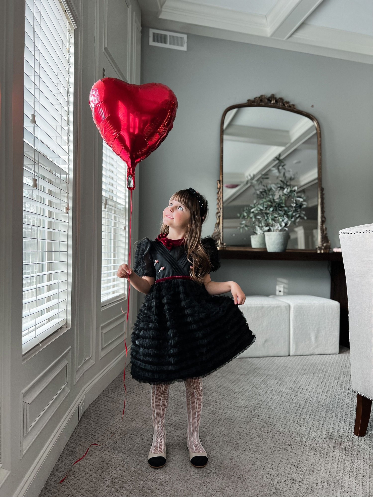 Girl | Kylie Tulle and Organza Dress | Black