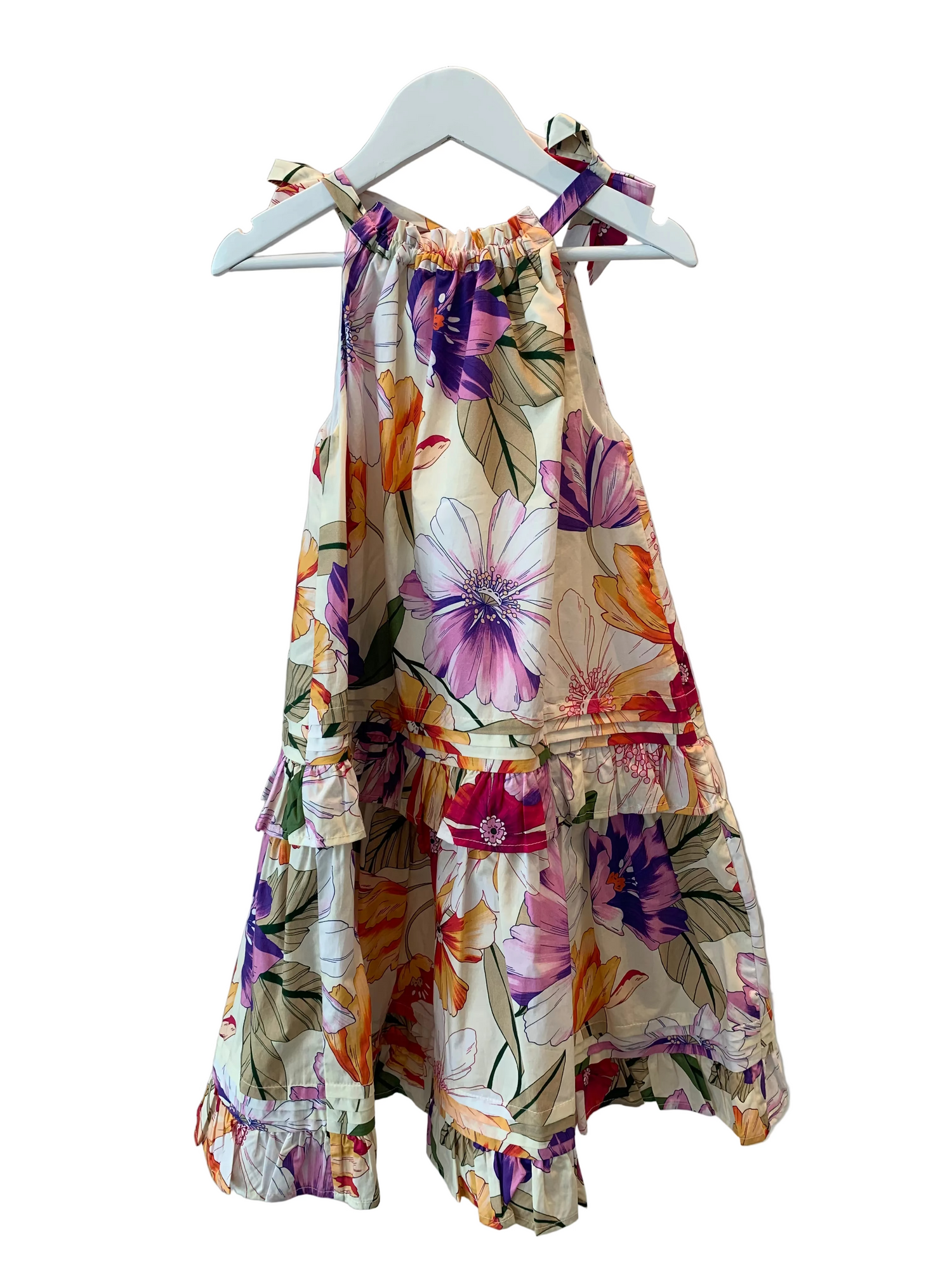 Mini Mia Dress | White Bouquet