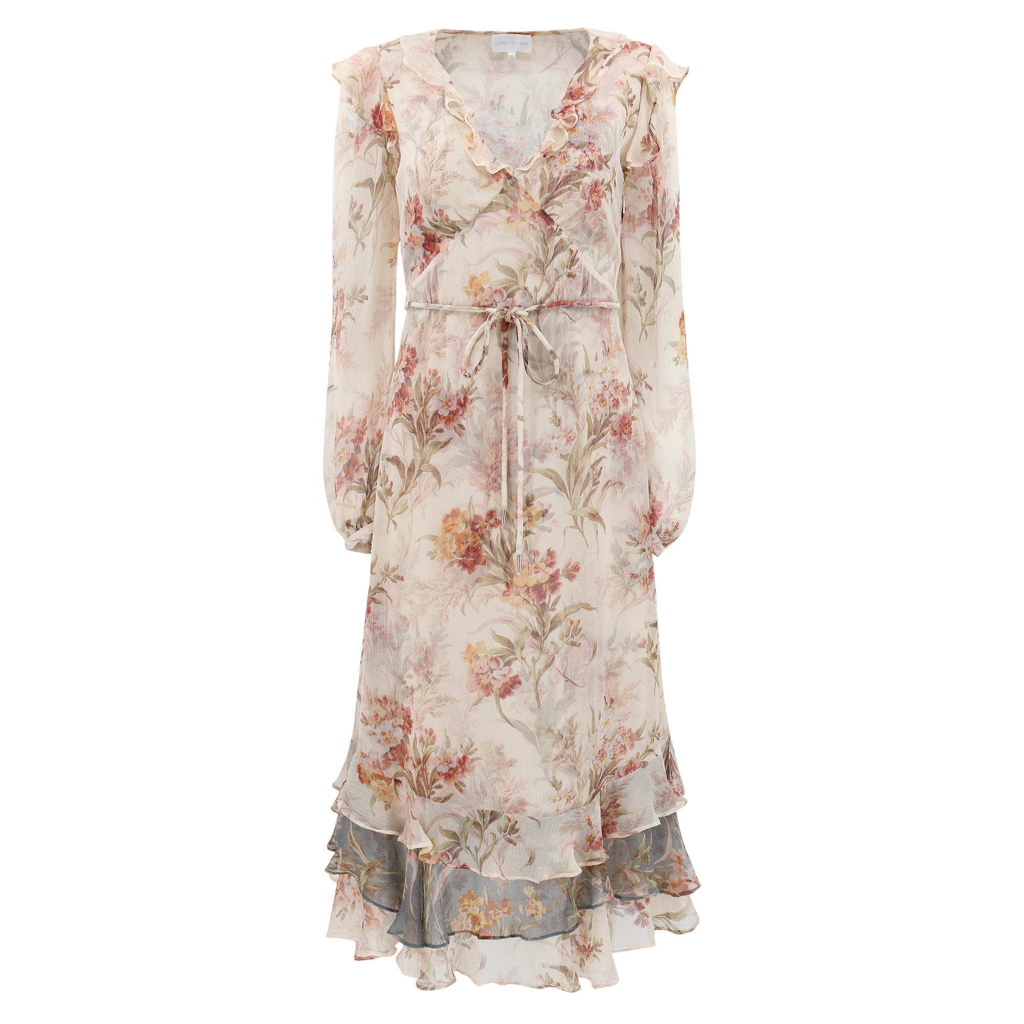 Violet Dress | Ivory Brocade