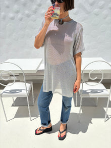 Beam Tunic | Metallic Silver