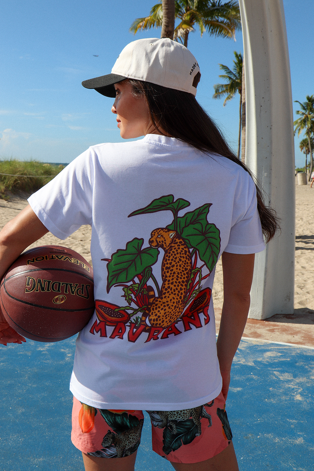 Cheetah Short Sleeve Tee | White