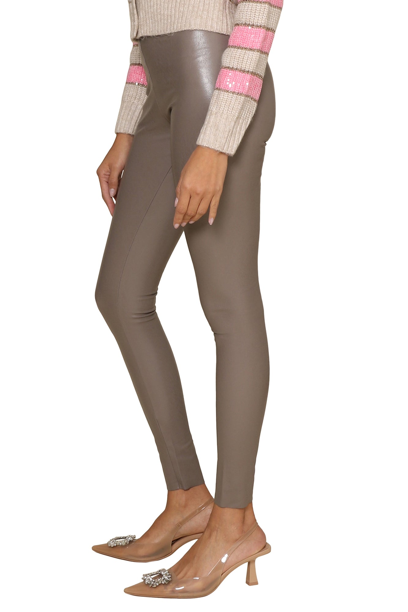 Commando | Faux Leather Leggings | Grey