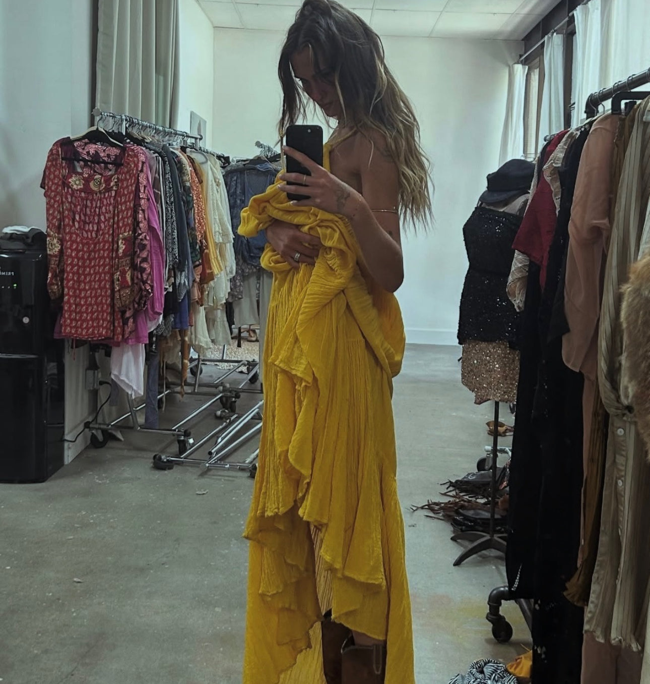 Krishna Maxi Dress | Deep Gold