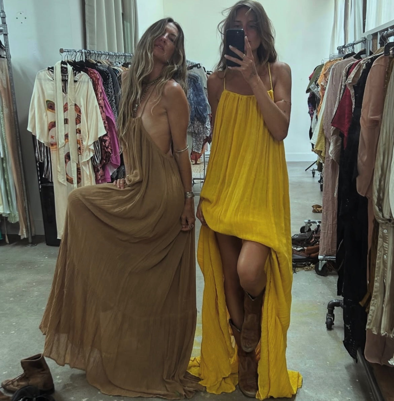 Krishna Maxi Dress | Deep Gold