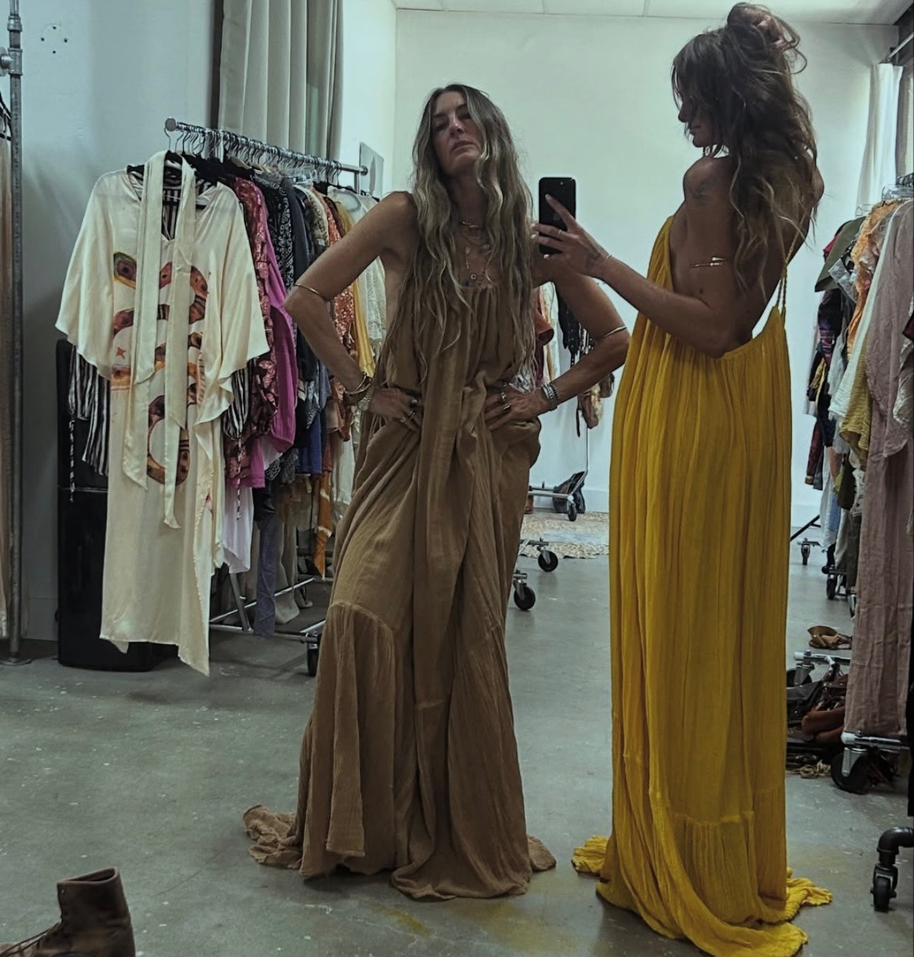Krishna Maxi Dress | Deep Gold
