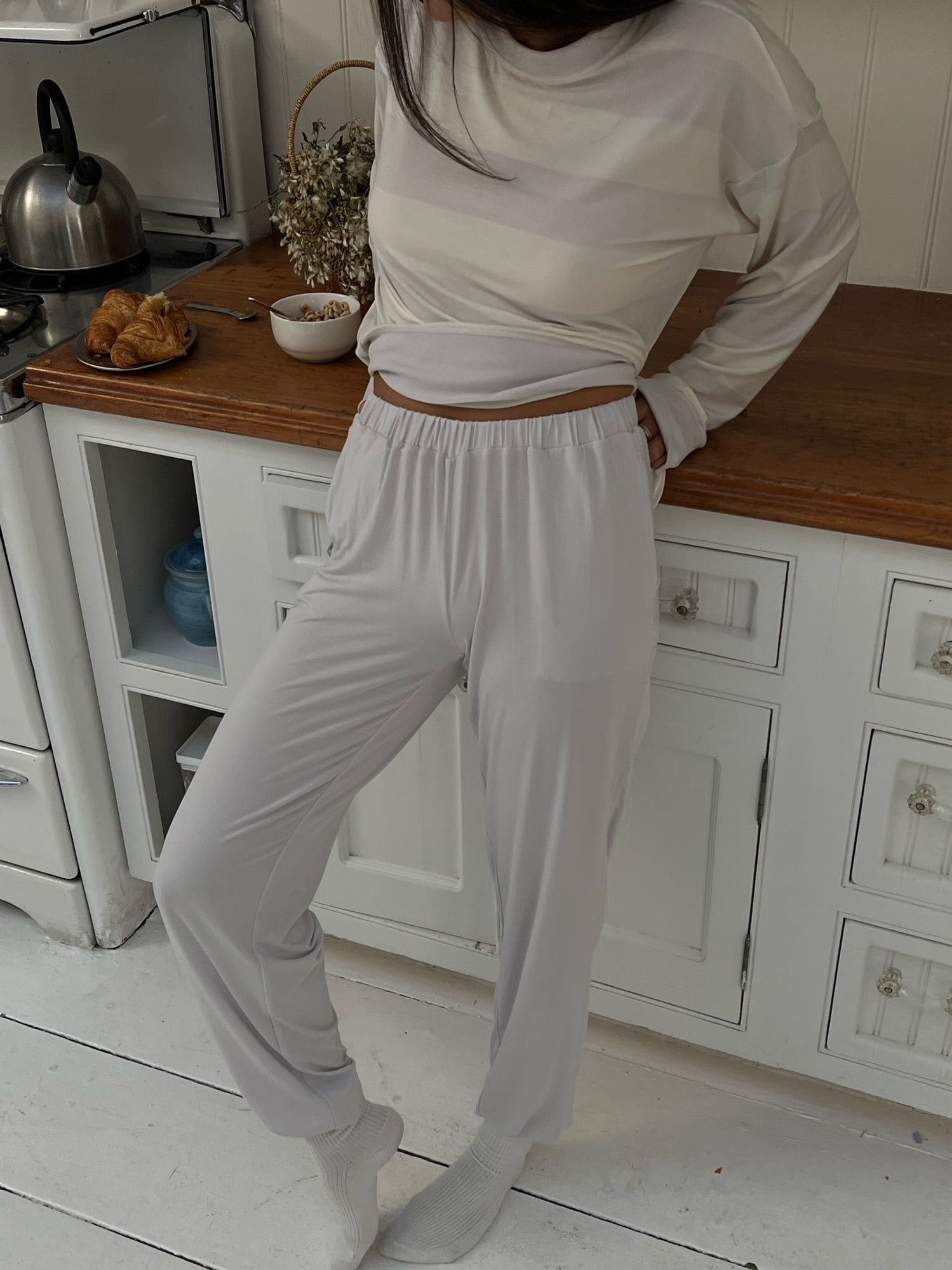 Low Rise Joggers | Cloud Grey