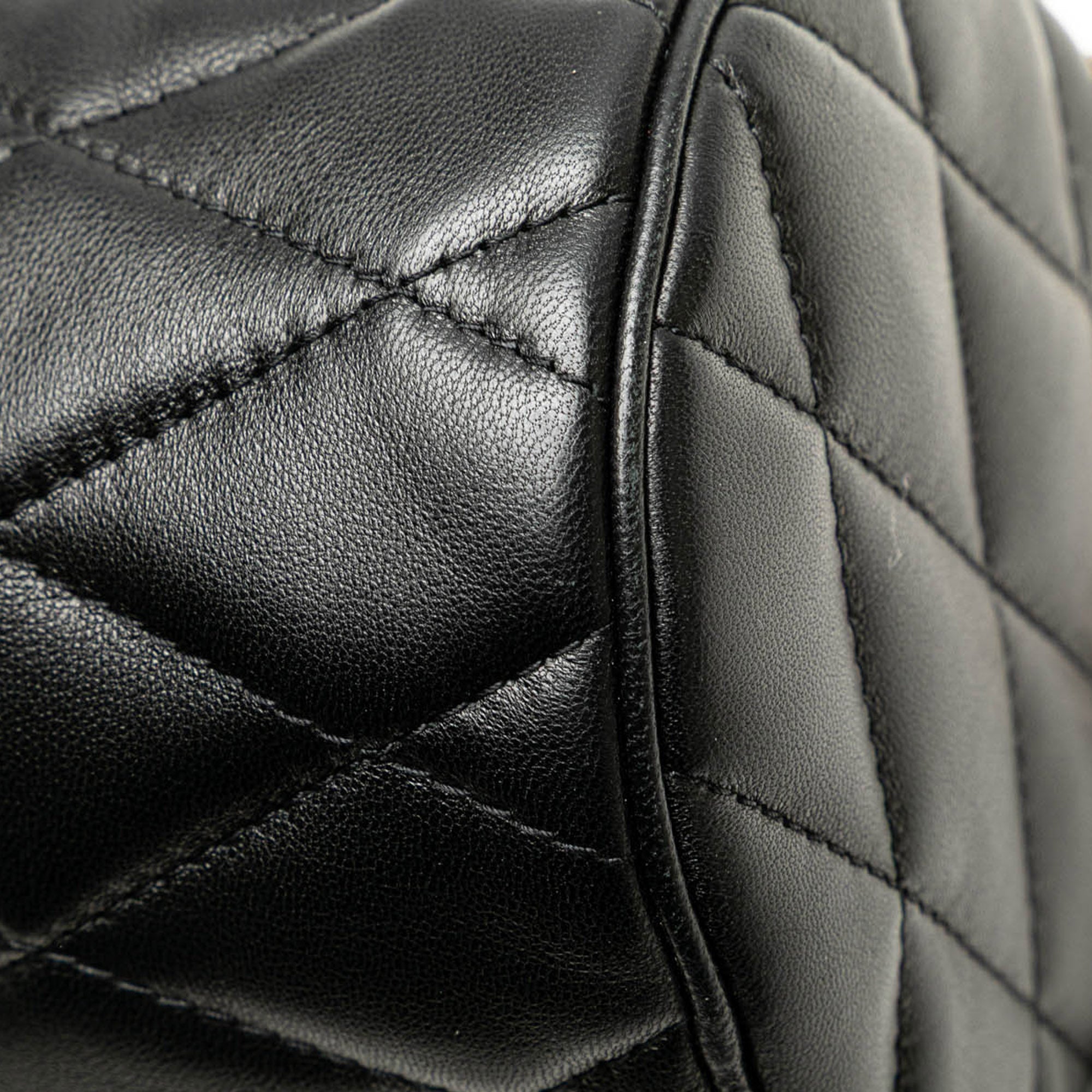Saint Laurent | Pre-Owned Small Quilted Lambskin Sade Tube Bag | Black
