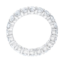 Womens | Eternity Band Ring | 14K White Gold | 4.5 CTW Oval Cut Natural Diamond | J-K-VS2