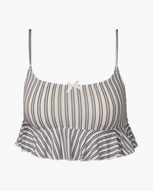 Babydoll Cropped Tank | Lilac/Dark Navy