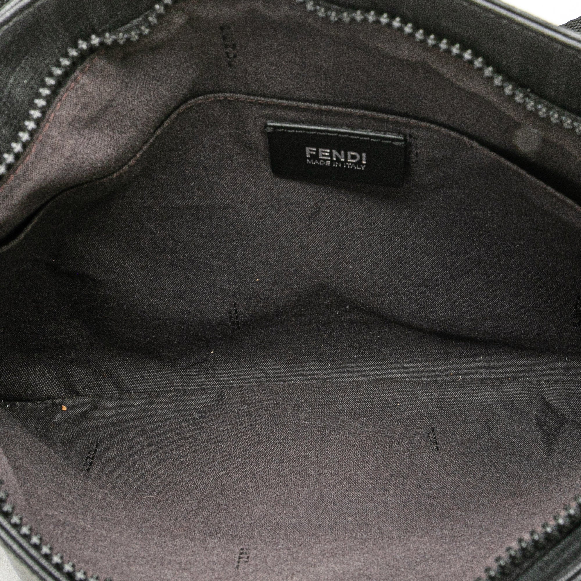 Fendi | Pre-Owned Zucca Coated Canvas Crossbody | Black