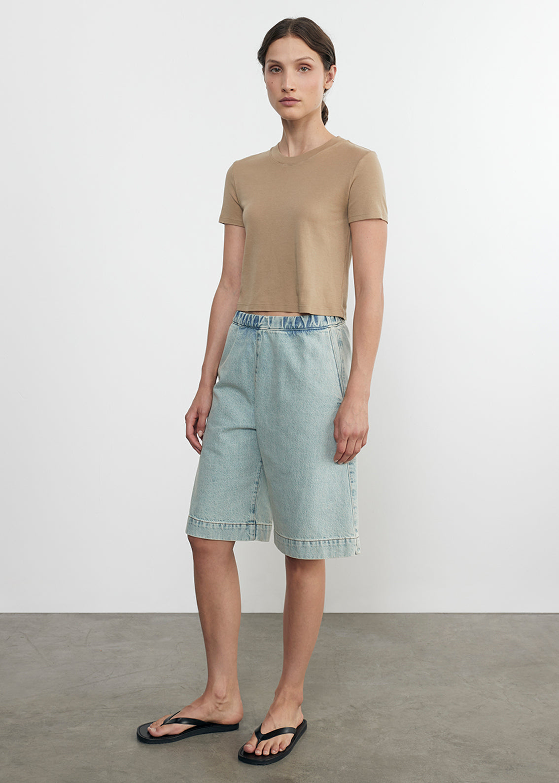 Supima Cotton Cropped Perfect S/S | Fatigue