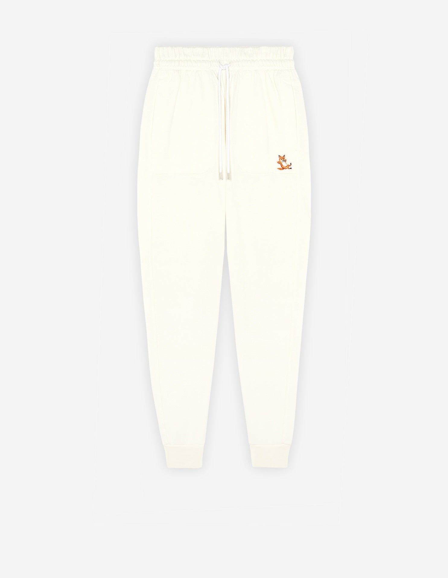 Unisex | Chillax Fox Patch Classic Jog Pants | Ecru