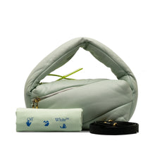 Off-White | Pre-Owned Leather Pump Pouch | Green/Light Green