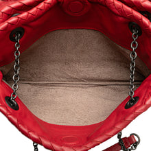 Bottega Veneta | Pre-Owned Nappa Intrecciato Duo Shoulder Bag | Red