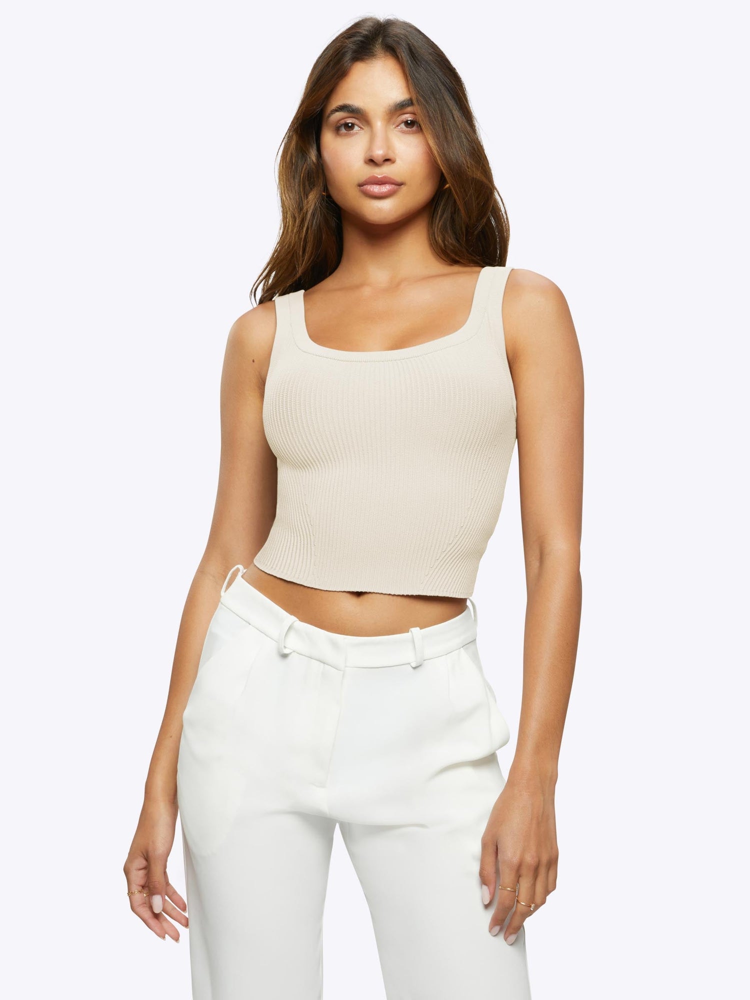 Womens | Coreflex Form-Fitting Tank | Ivory