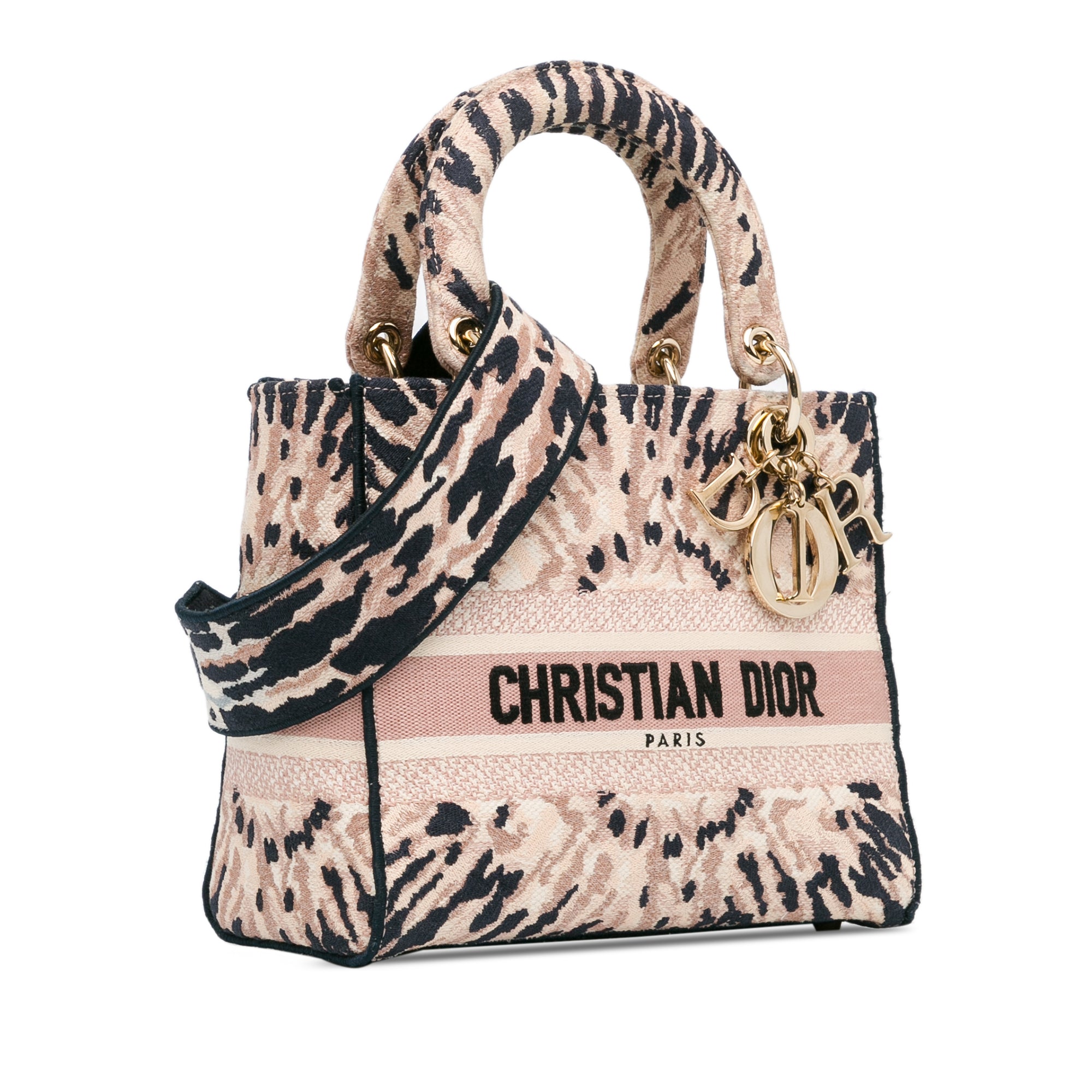 Dior | Pre-Owned Medium Tie-Dye Lady D-Lite | Pink