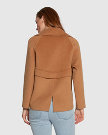 Women | I'm Yours Wool Blend Peacoat | Camel