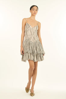 Ines Dress | Creme Chain