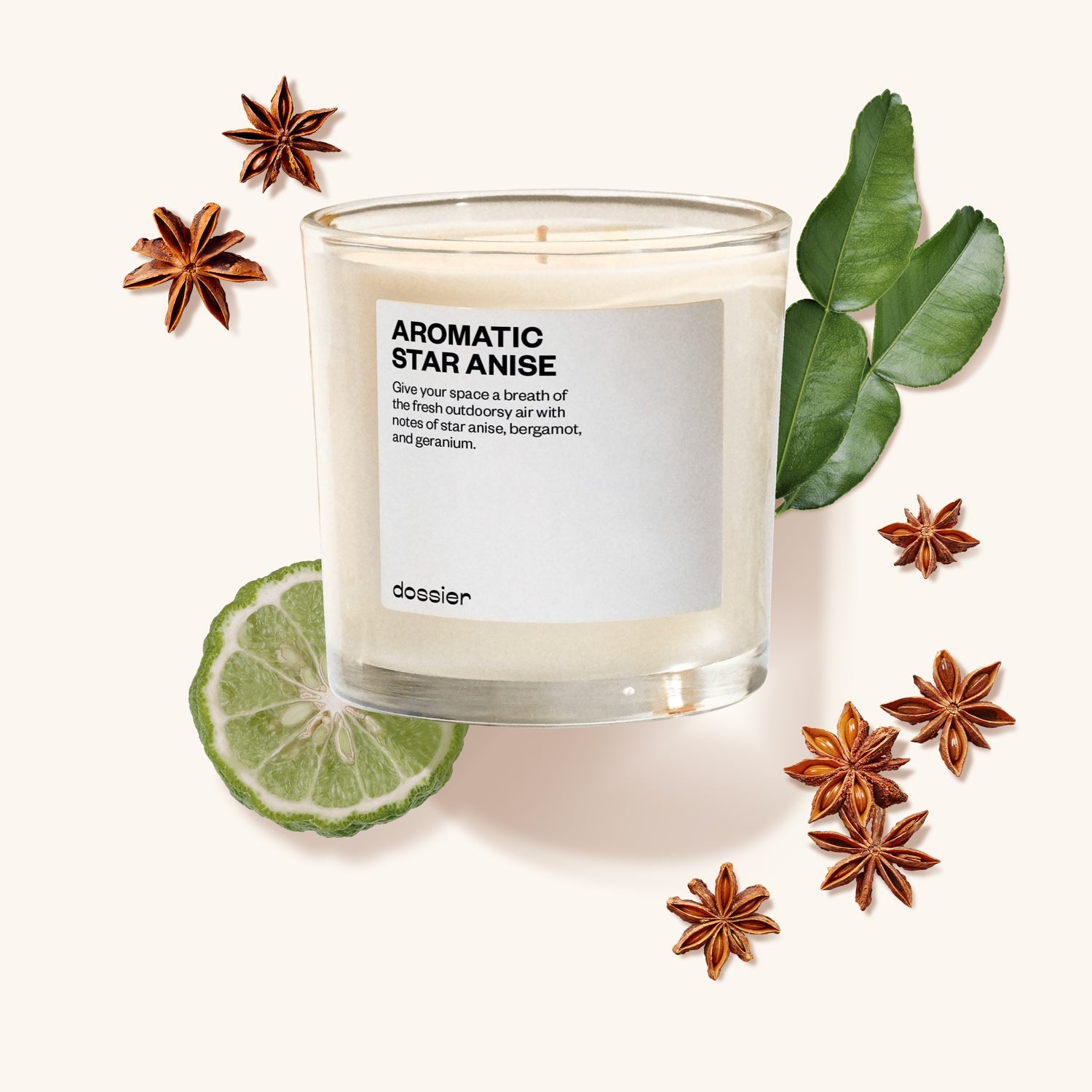 Aromatic Star Anise Candle | Dossier Original (9 oz)