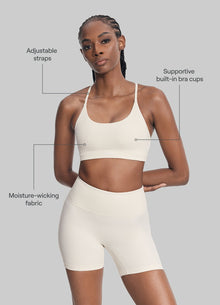 Airy Active Strap Top | Ivory