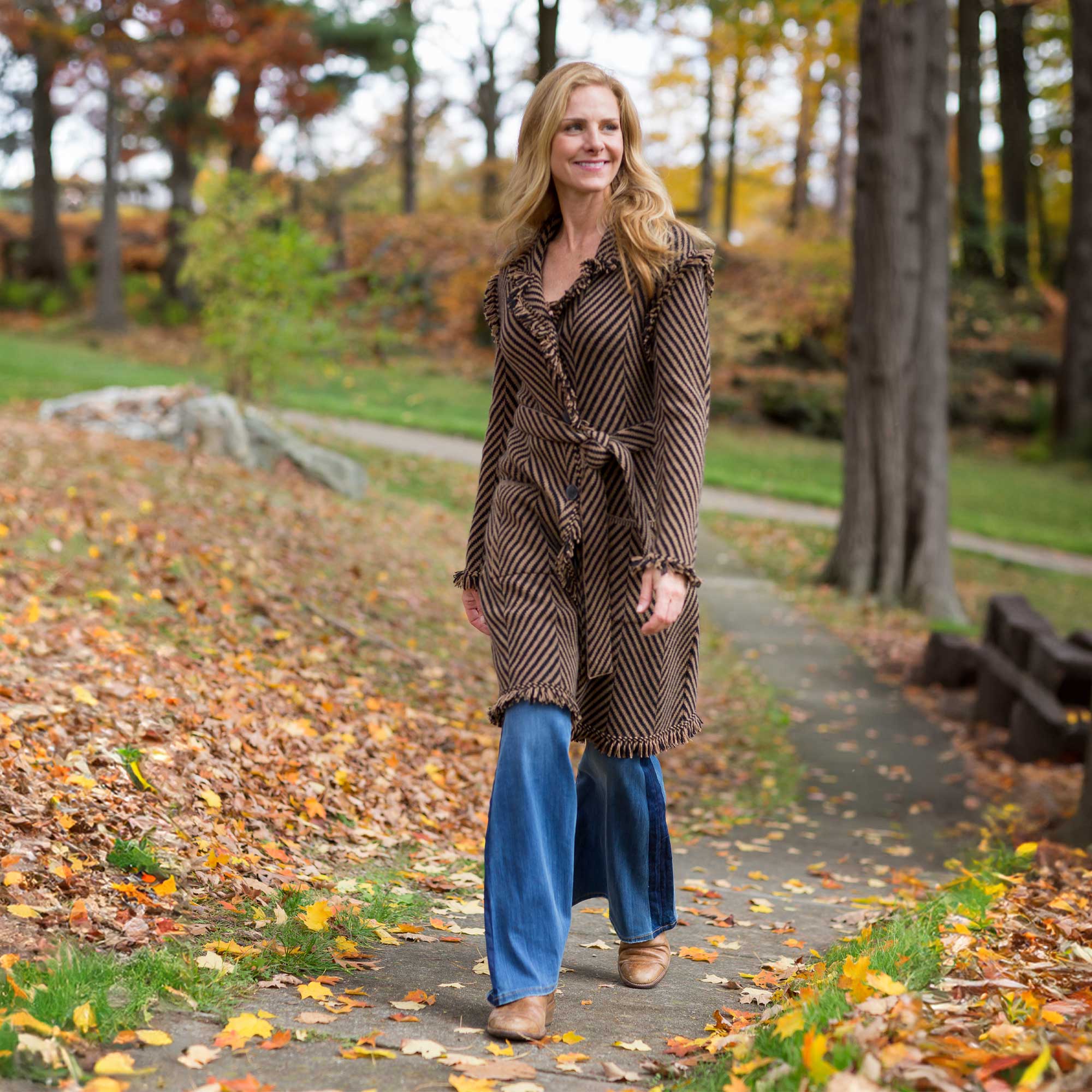 Womens | Ivy Coat | Black / Camel