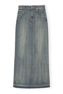 Edge Denim Maxi Skirt | Tint Wash
