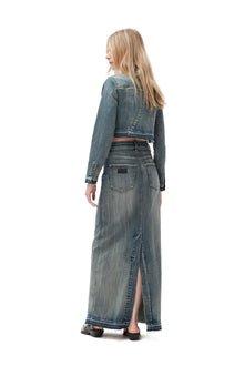 Edge Denim Maxi Skirt | Tint Wash