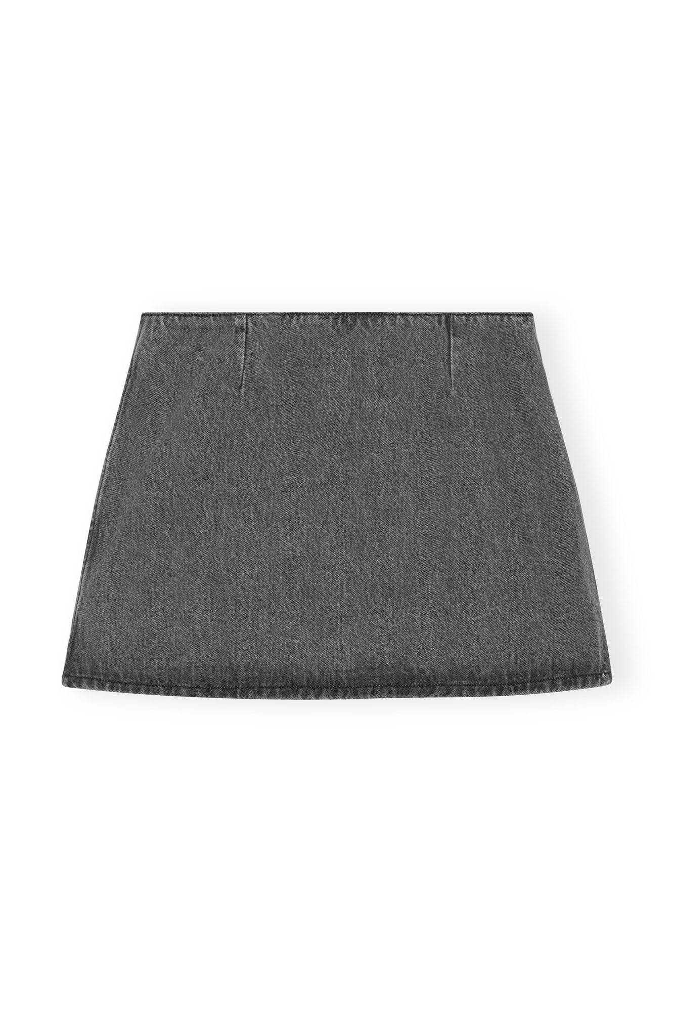 Washed Wrap Mini Skirt | Sharkskin