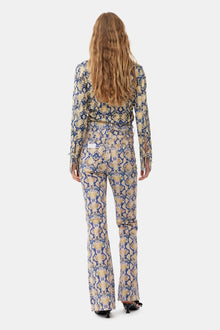 Snake Printed Iry Jeans | Safari