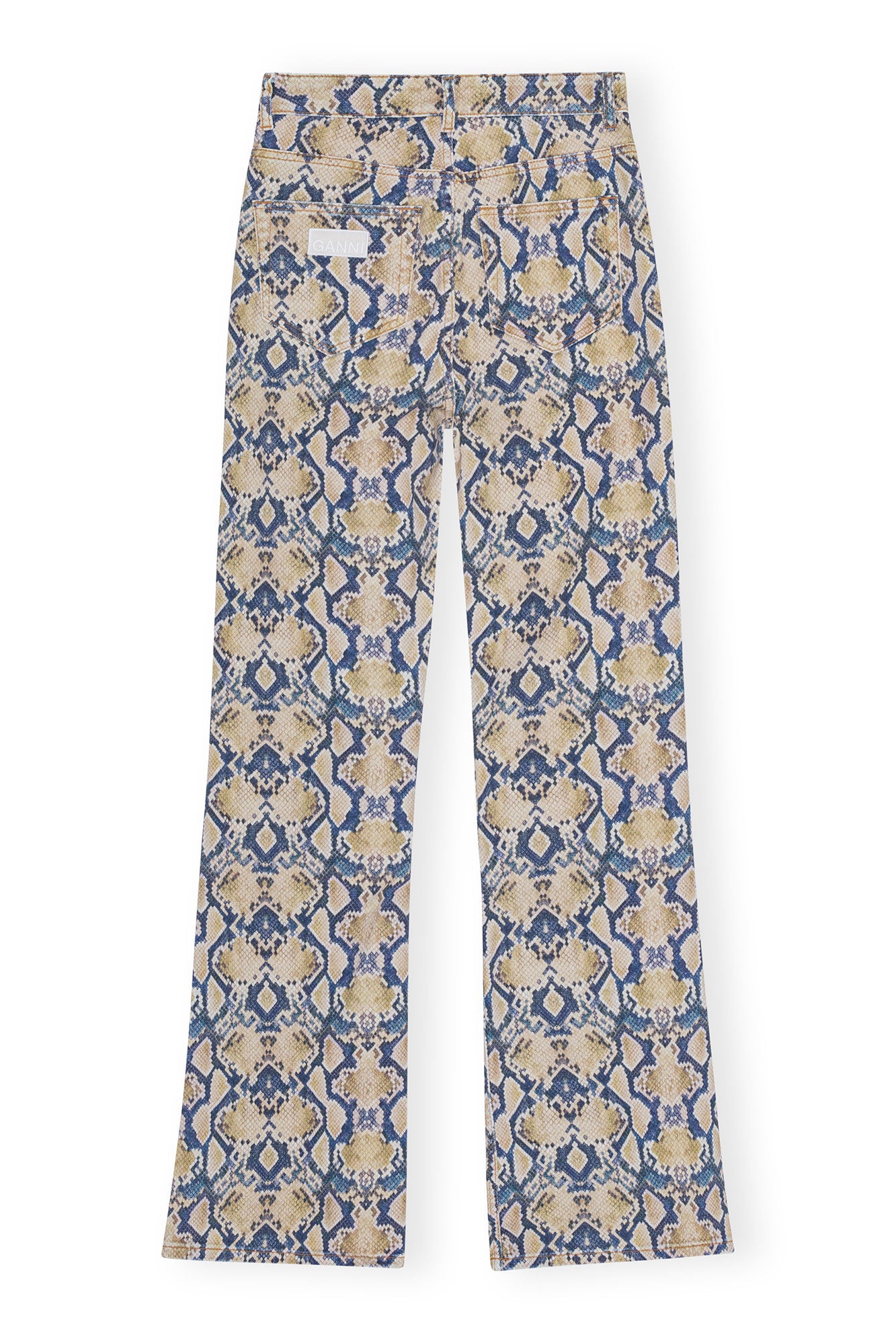 Snake Printed Iry Jeans | Safari