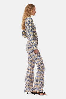 Snake Printed Iry Jeans | Safari