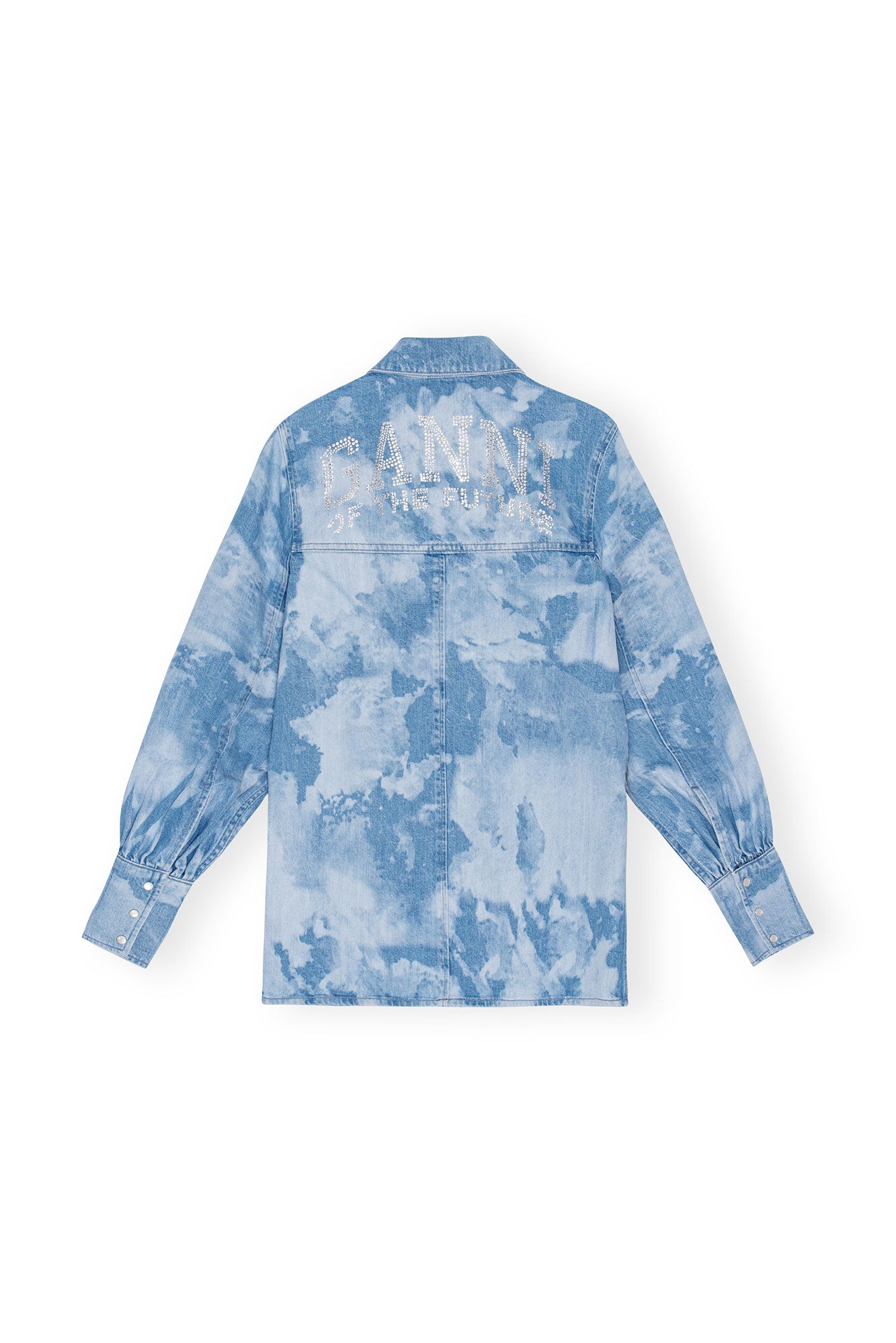 Bleach Denim Shirt | Light Blue Stone