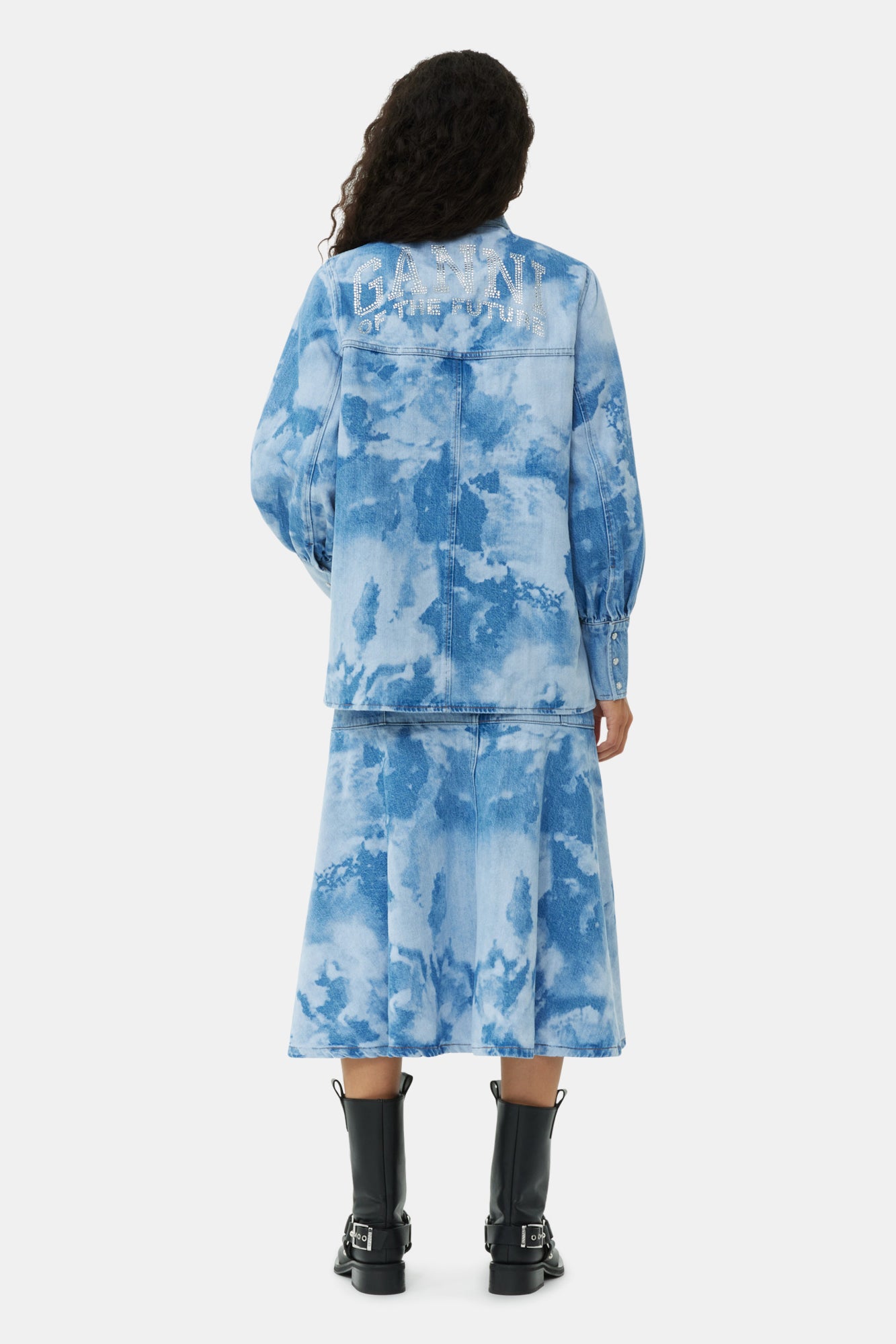 Bleach Denim Shirt | Light Blue Stone