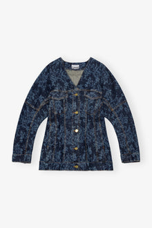 Lazer Denim Blazer | Mid Blue Stone