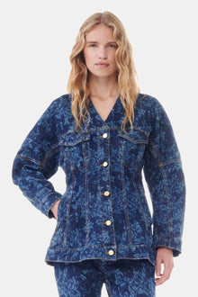 Lazer Denim Blazer | Mid Blue Stone