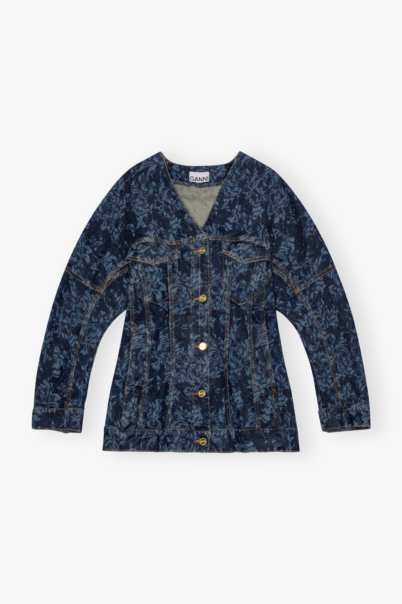 Lazer Denim Blazer | Mid Blue Stone