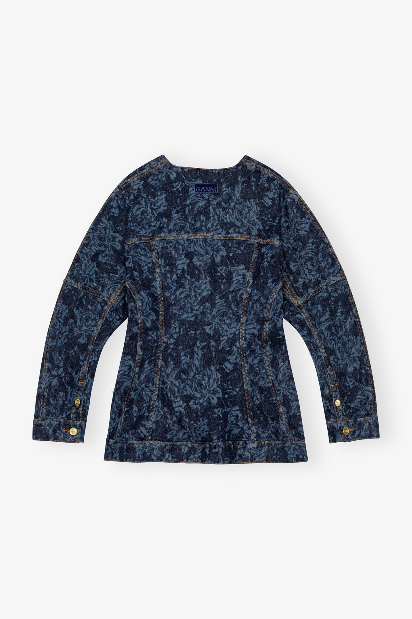 Lazer Denim Blazer | Mid Blue Stone